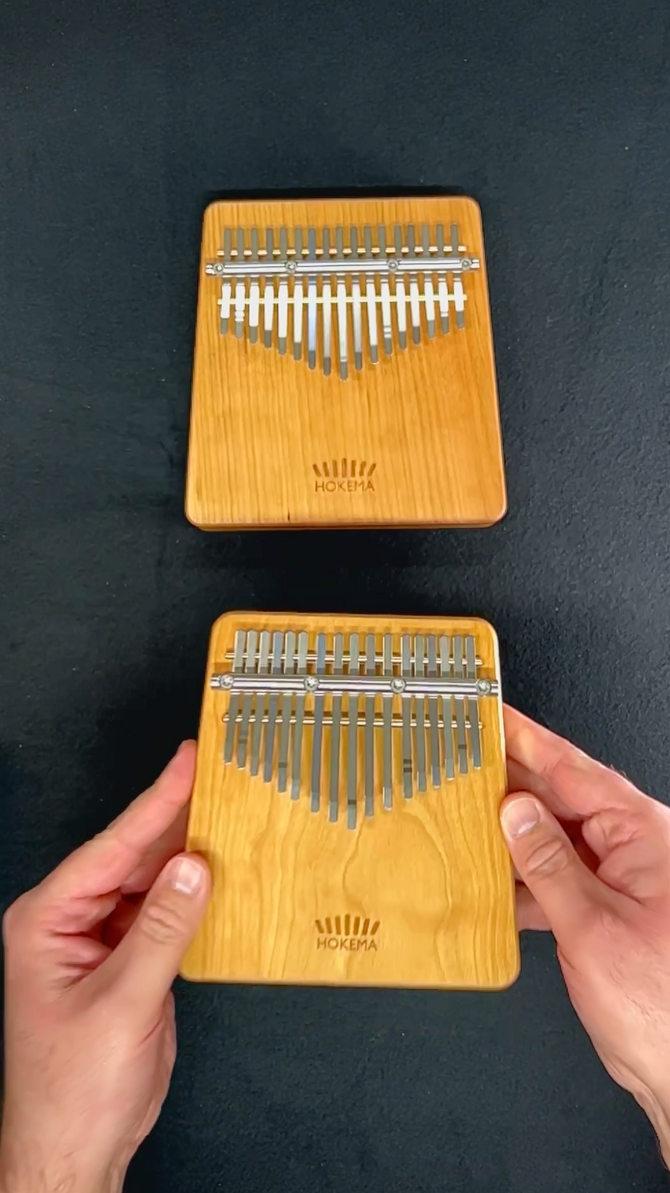 Kalimba Hokema In Si9 - Legno Di Ciliegio, Accordatura LA Minore - Foto 4